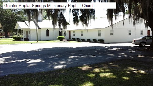 Greater Poplar Springs Missionary Baptist Church