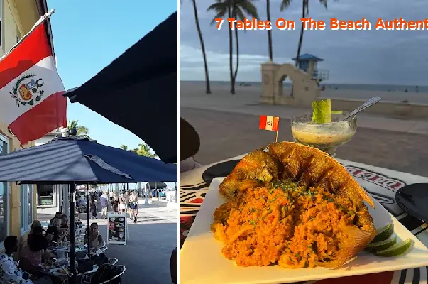 7 Tables On The Beach Authentic Peruvian Cuisine